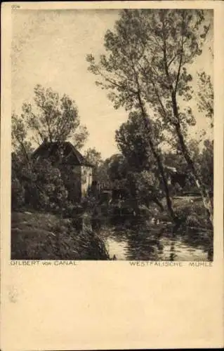 Künstler Ak Canal, G. von., Westfälische Mühle