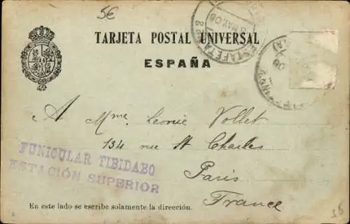 Litho Spanien, Bahn, Standseilbahn?