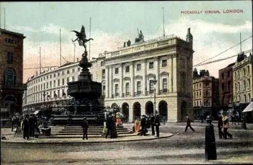 Ak London City England, Piccadilly Circus