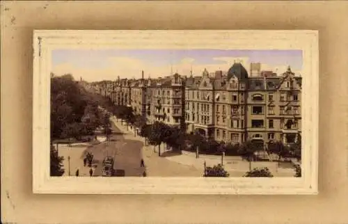 Ak Augsburg in Schwaben, Kaiserstraße, Straßenbahn