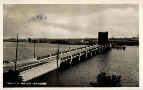 Ak Zaandijk Nordholland, Nieuwe Zaanbrug