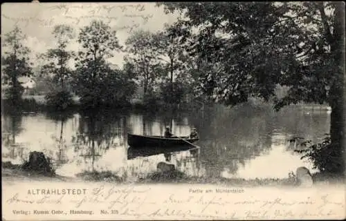 Ak Hamburg Wandsbek Rahlstedt, Altrahlstedt, Mühlenteich