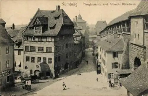 Ak Nürnberg in Mittelfranken, Tiergärtnertor, Albrecht Dürer Haus