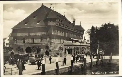 Ak Konstanz am Bodensee, Passanten am Konzil