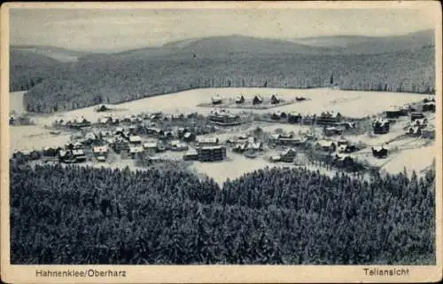 Ak Hahnenklee Bockswiese Goslar im Harz, Teilansicht, Winter