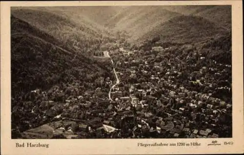 Ak Bad Harzburg am Harz, Fliegeraufnahme