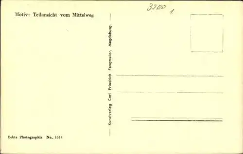 Ak Hildesheim in Niedersachsen, Teilansicht vom Mittelweg aus