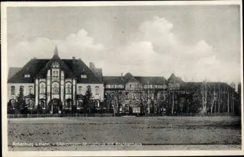 Ak Rotenburg in Hannover Rotenburg an der Wümme, Diakonissen-Mutterhaus, Krankenhaus