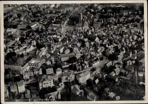 Ak Siegen in Westfalen, Totalansicht, Blick vom Flugzeug