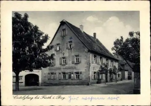 Ak Cadolzburg in Mittelfranken, Gasthof zum Goldenen Löwen