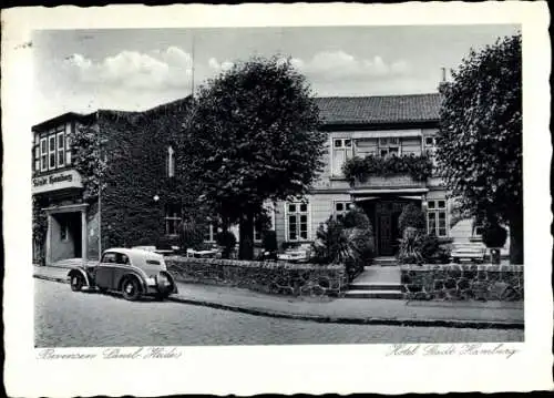 Ak Bad Bevensen in Niedersachsen, Hotel Stadt Hamburg