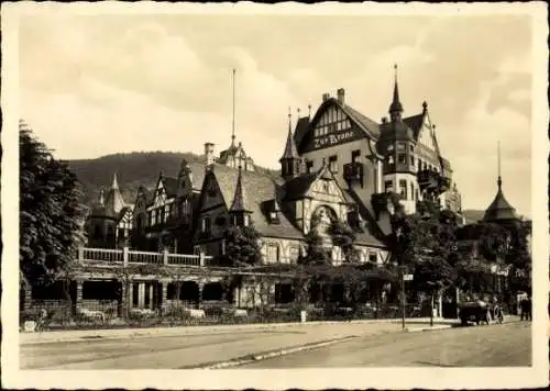 Ak Assmannshausen Rüdesheim am Rhein, Historischer Gasthof Krone