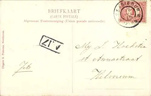 Ak Sexbierum Seisbierrum Friesland Niederlande, Rathaus