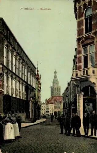 Ak Nijmegen-Gelderland, Rathaus