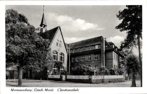 Ak Hermannsburg in der Lüneburger Heide, Christianschule