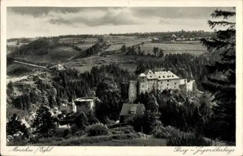 Ak Monschau Montjoie in der Eifel, Burg, Jugendherberge