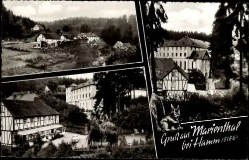 Ak Marienthal Seelbach bei Hamm an der Sieg Westerwald, Teilansichten, Cafe Restaurant Imhäuser