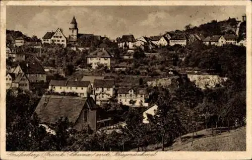 Ak Gräfenberg in Oberfranken, Teilansicht, Kriegerdenkmal