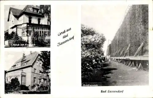 Ak Bad Sassendorf in Westfalen, Haus am Kurpark, Gradierwerk, Josephinum