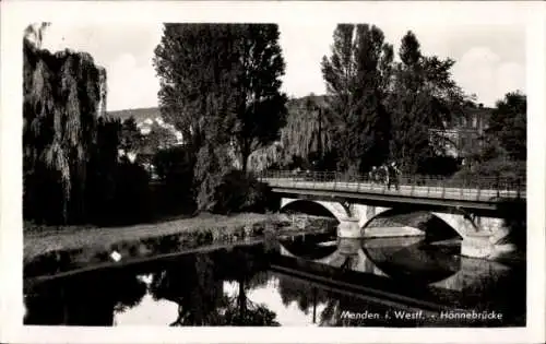 Ak Menden im Sauerland, Hönnebrücke