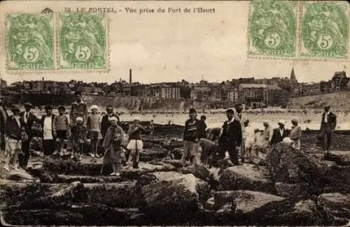 Ak Le Portel Pas de Calais, Vue prise du Fort de l'Heurt