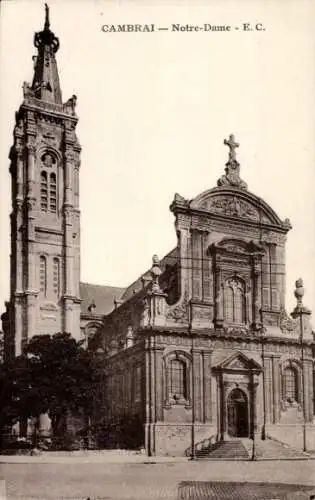 Ak Cambrai Nord, Notre Dame, Entrée