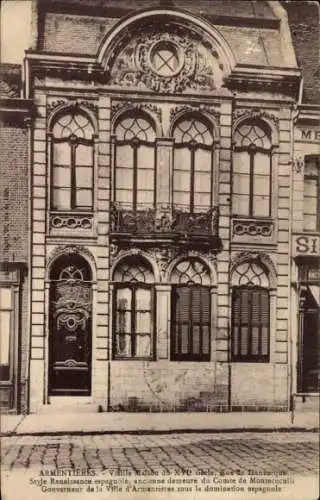 Ak Armentières Nord, Vieille Maison, Rue de Dunkerque