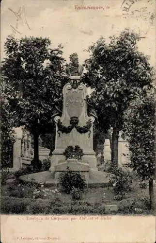 Ak Valenciennes Nord, Tombeau de Carpeaux par Thibaut et Hiolle