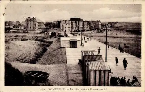 Ak Wimereux Pas de Calais, Nouvelle Digue