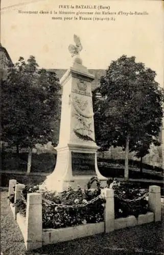 Ak Ivry la Bataille Eure, Denkmal