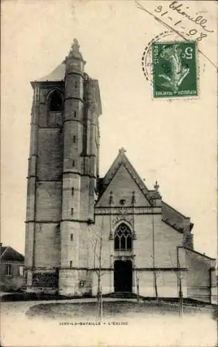 Ak Ivry la Bataille Eure, Kirche