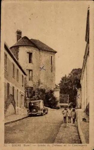 Ak Gisors Eure, Eingang zum Schloss und zur Conciergerie