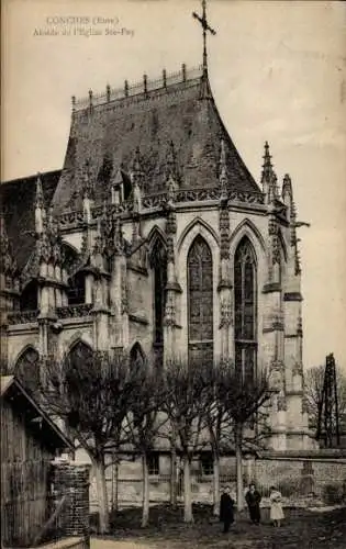 Ak Conches en Ouche Eure, Kirche Sainte Foy