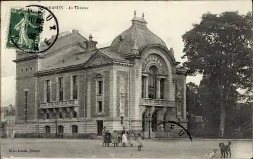 Ak Évreux Eure, Das Theater