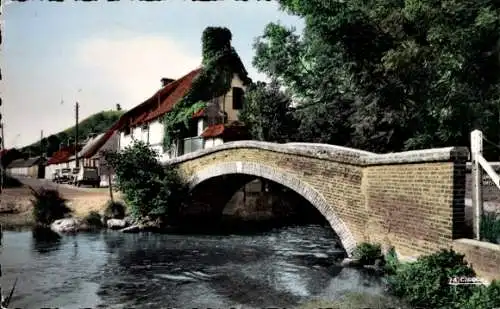 Ak Évreux Eure, Iton und die Harrouard-Brücke