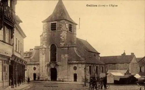 Ak Gaillons Eure, Kirche