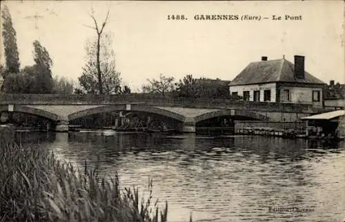 Ak Garennes Eure, Le Pont