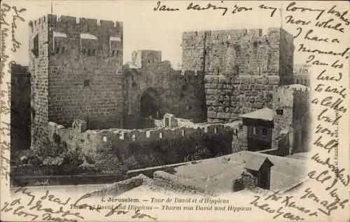 Ak Jerusalem Israel, Turm von David, Hippieus