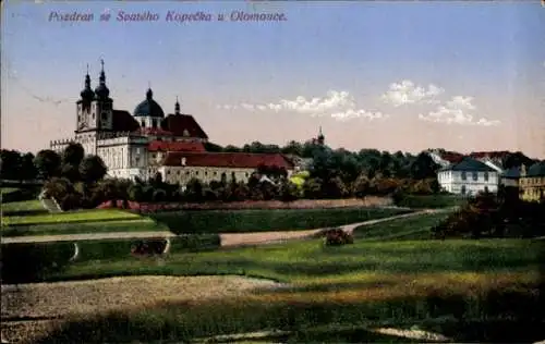 Ak Svatý Kopeček Heiligenberg Olomouc Olmütz Stadt, Kirche