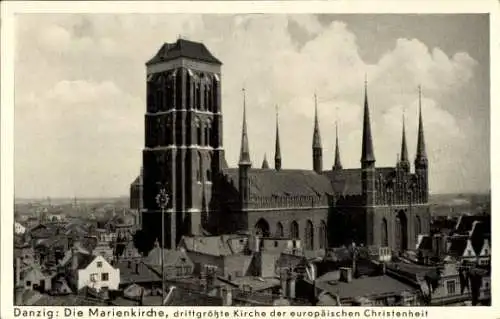 Ak Gdańsk Danzig, St. Marienkirche