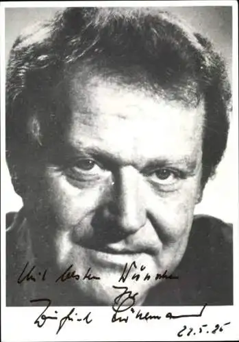 Ak Schauspieler Winfried Lünemann, Portrait, Autogramm