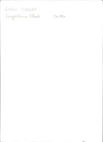 Ak Schauspieler Jürgen Scheller, Portrait, Autogramm