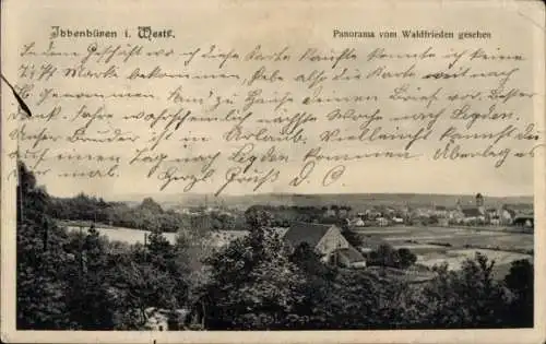 Ak Ibbenbüren in Westfalen, Panorama, Waldfrieden