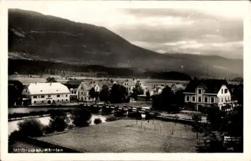 Ak Möllbrücken Lurnfeld Kärnten, Blick auf den Ort