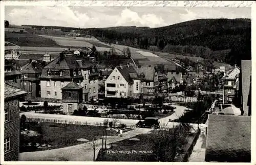 Ak Oberschlema Bad Schlema in Sachsen, Hindenburg-Promenade