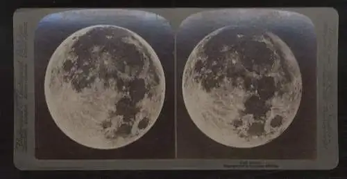 Stereo Foto, Vollmond, Mondaufnahme