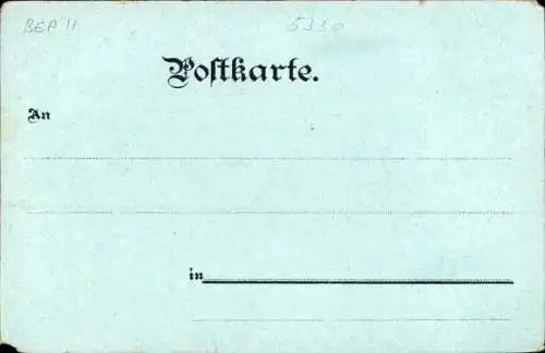 Litho Königswinter am Rhein, Drachenfels, Vater Rhein