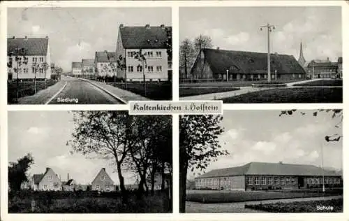 Ak Kaltenkirchen in Holstein, Schule, Siedlung