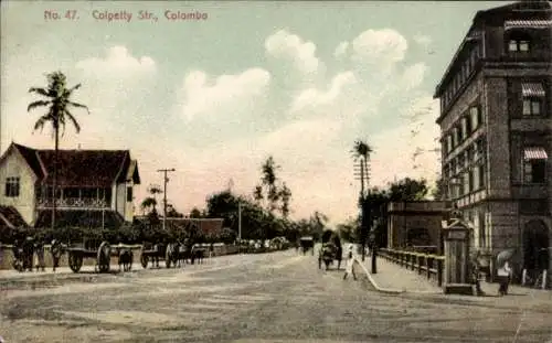 Ak Colombo Ceylon Sri Lanka, Colpetty-Street