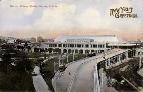 Ak Sydney Australien, Hauptbahnhof